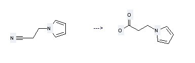 1H-Pyrrole-1-propanenitrile is used to produce 3-Pyrrol-1-yl-propionic acid